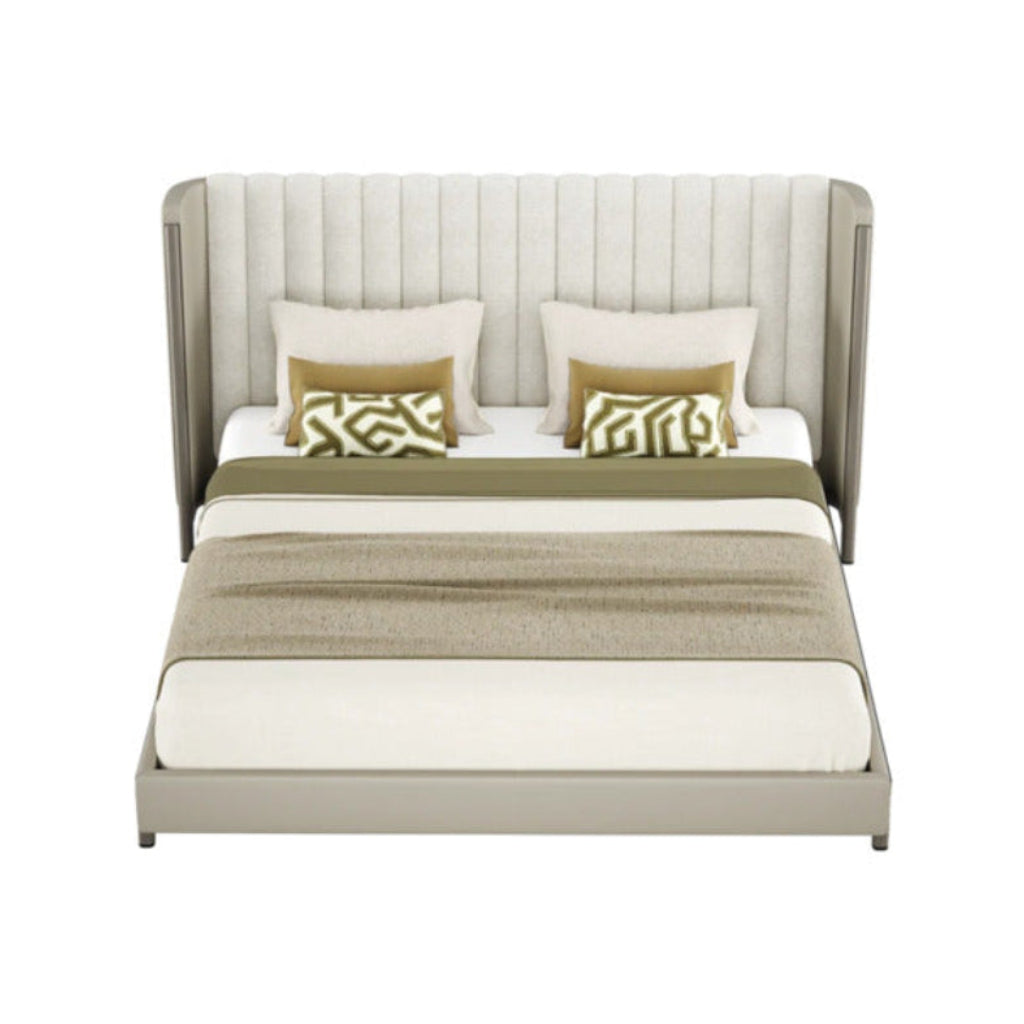 Split Upholstered King Bed