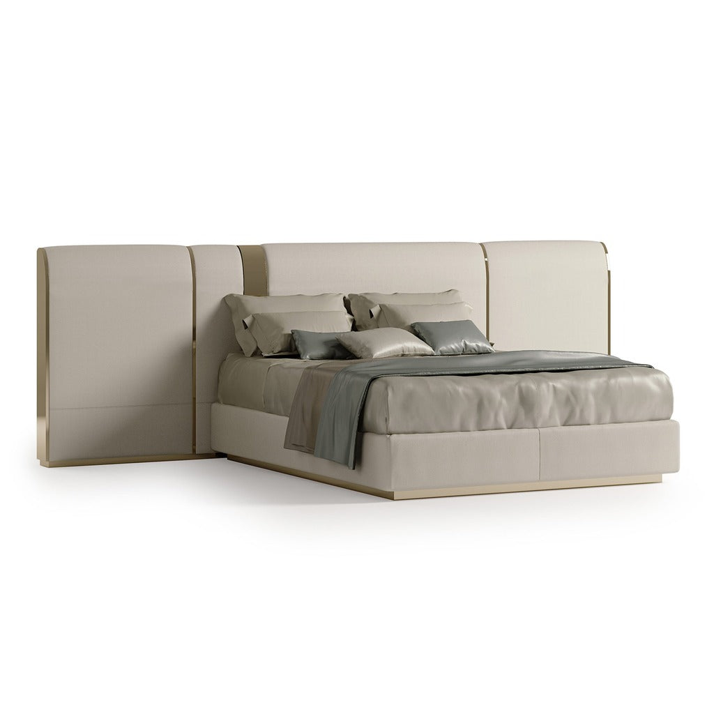 Leather Panel Bed