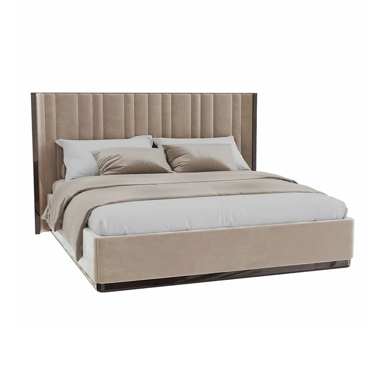 Velvet Curved Bed