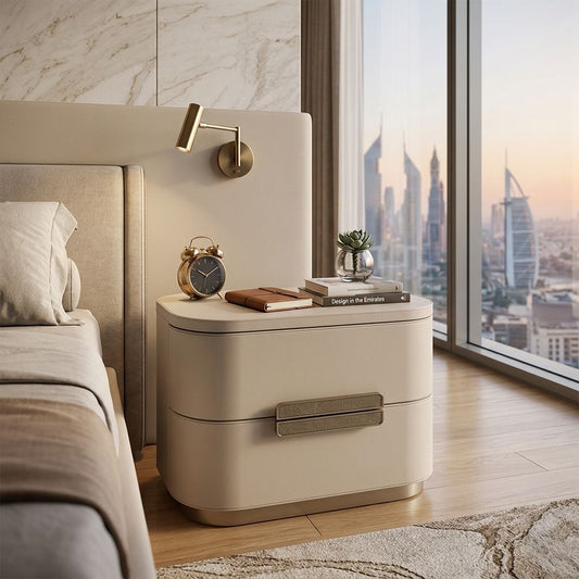 Leather Upholstered Nightstand