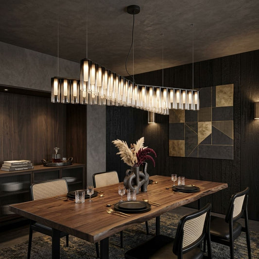 X-Shaped Glass Chandelier