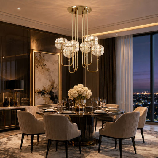 Gary Glass Bubble Chandelier
