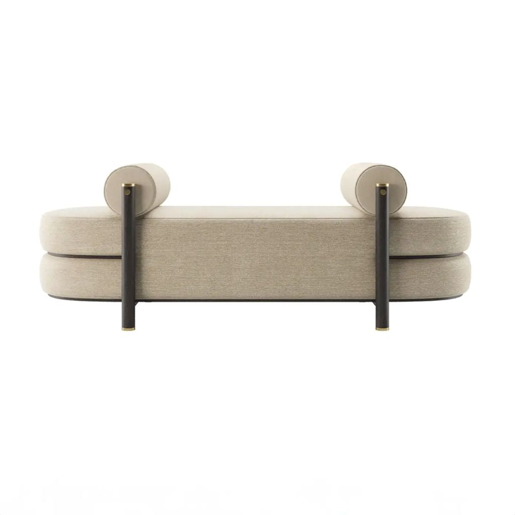 Upholstered Round Bench