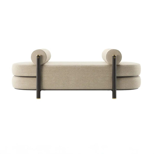 Upholstered Round Bench