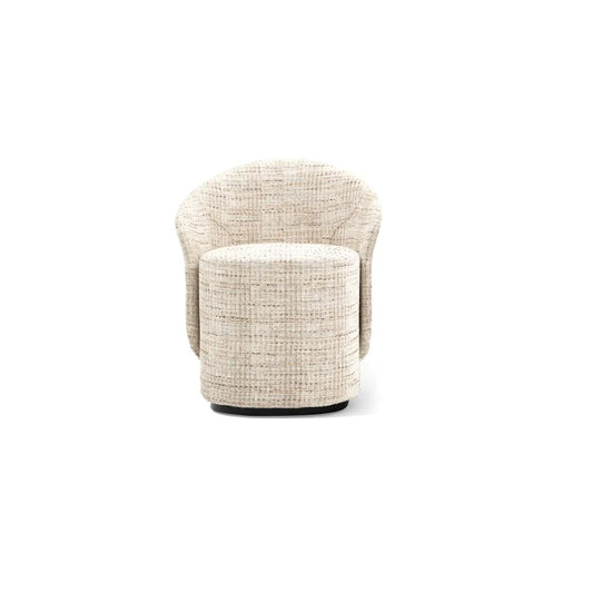 Curved Backrest Pouf