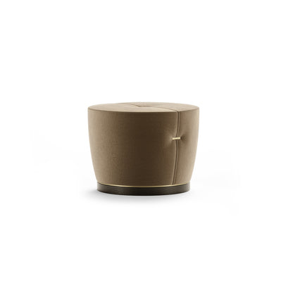 Stainless Detail Pouf