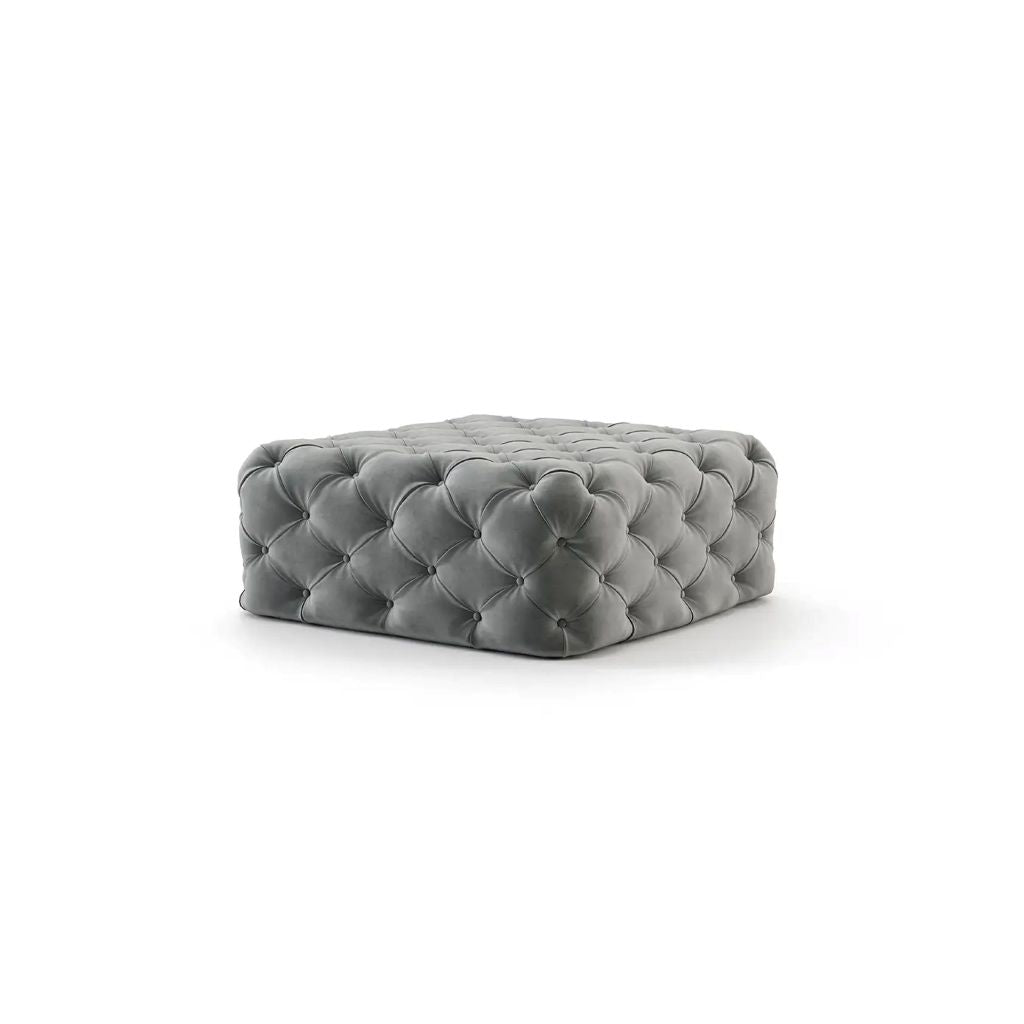 Button Tufted Pouf