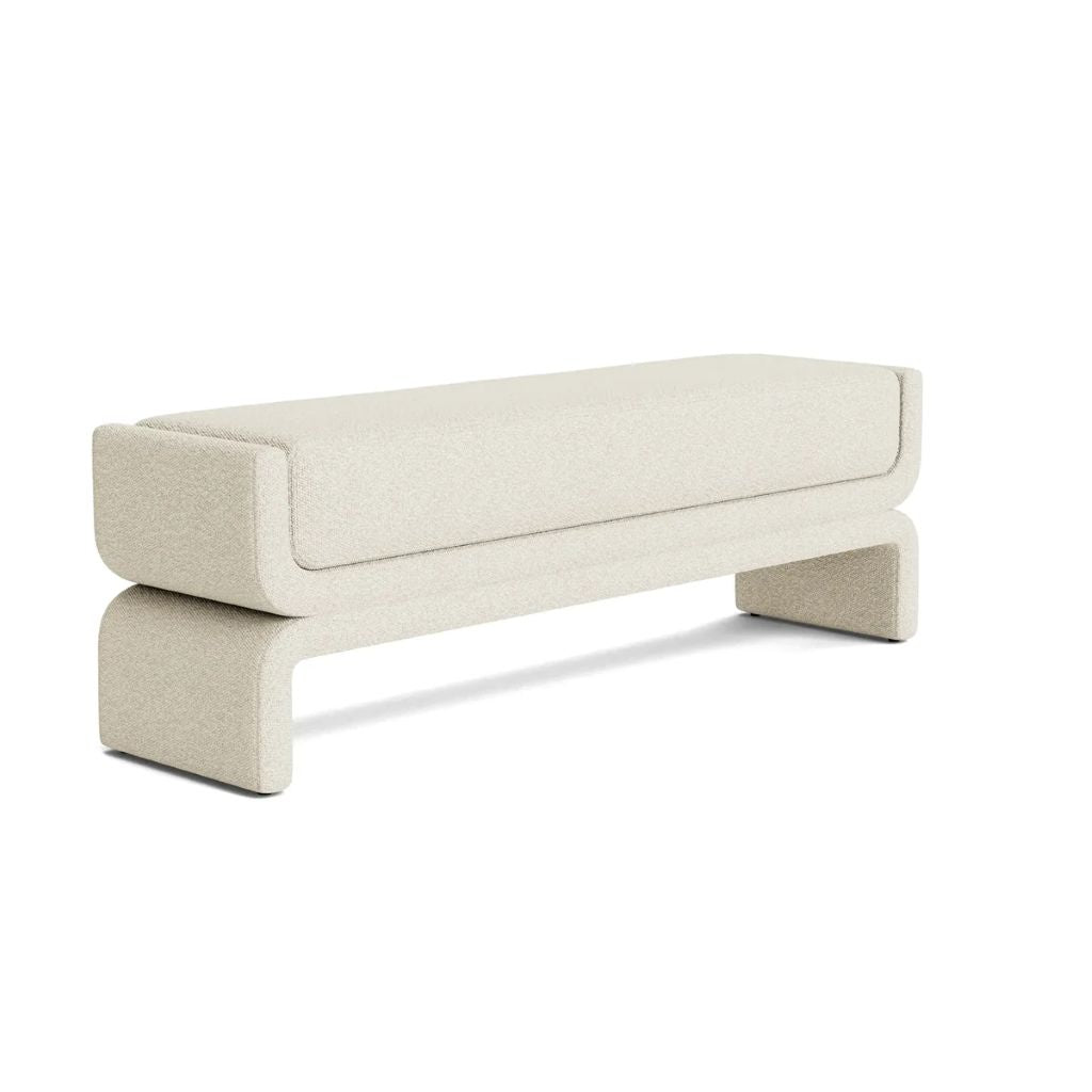 Sculptural Accent Bench