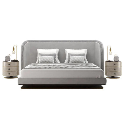 Curved Velvet Bed