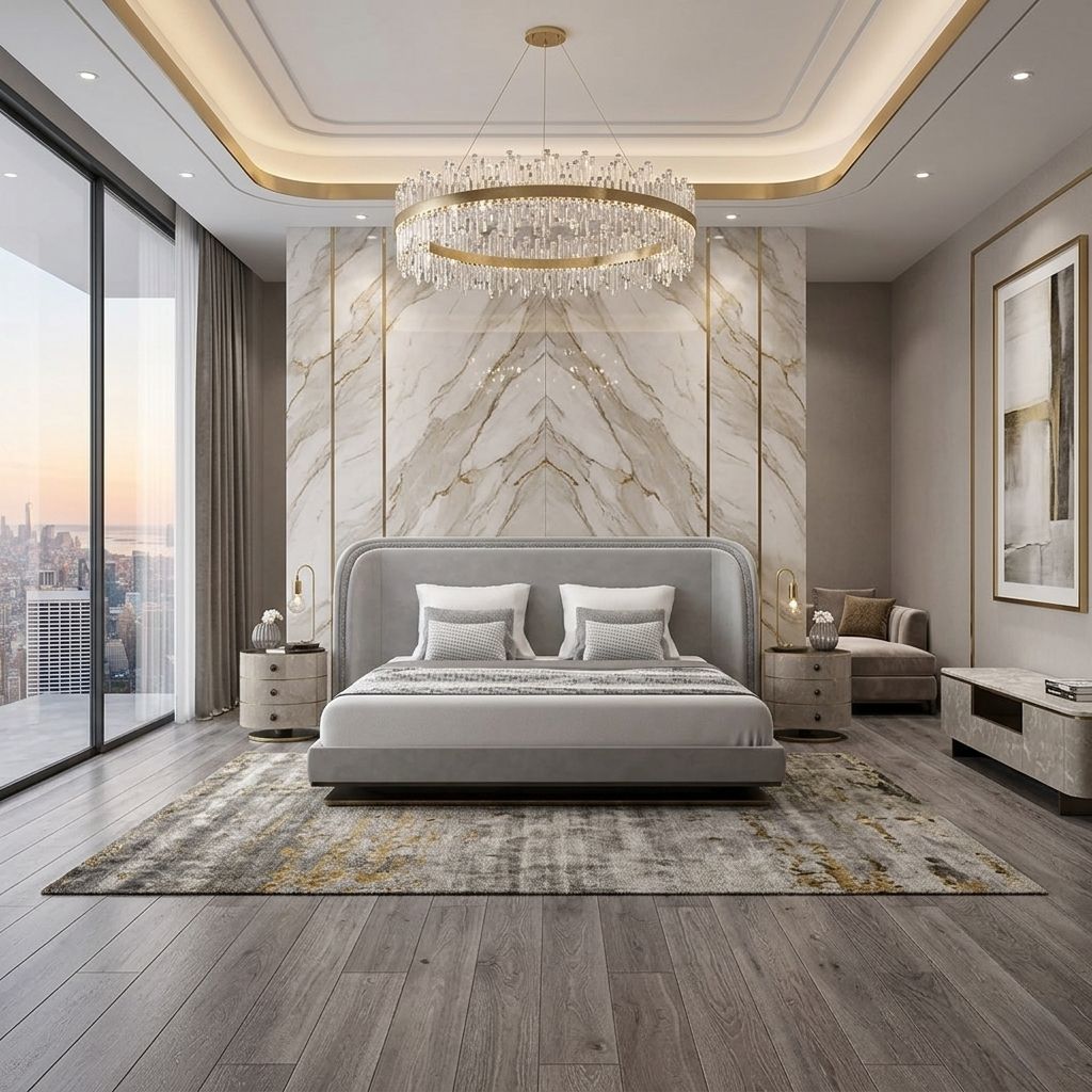 Curved Velvet Bed