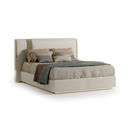 Leather Panel Bed