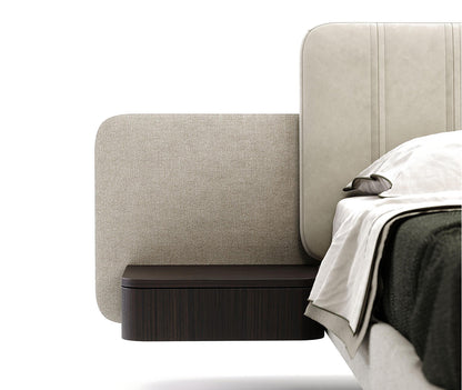 Floating Nightstand Bed