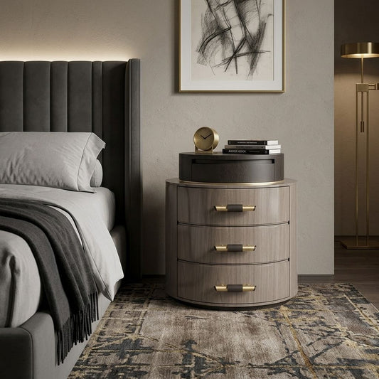 Modern 3 Drawer Nightstand