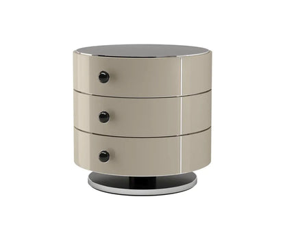 Cylinder Base Bedside Table