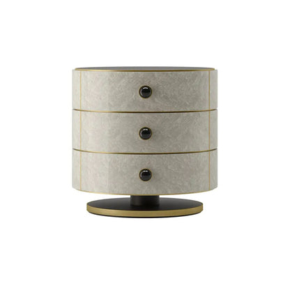 Cylinder Base Bedside Table