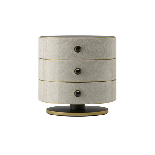 Cylinder Base Bedside Table
