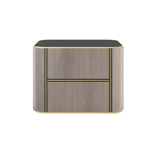 Grey Modern Nightstand