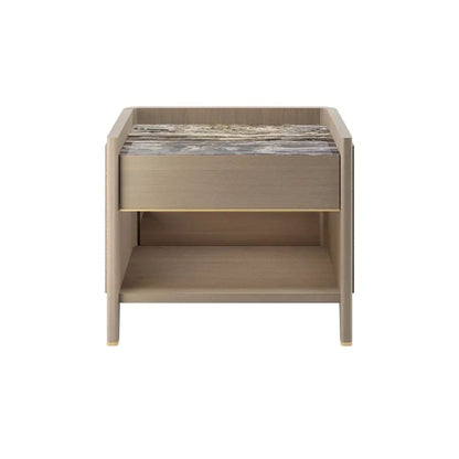 Leather Wrapped Nightstand
