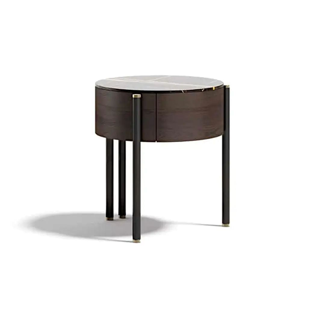 Marble Round Nightstand
