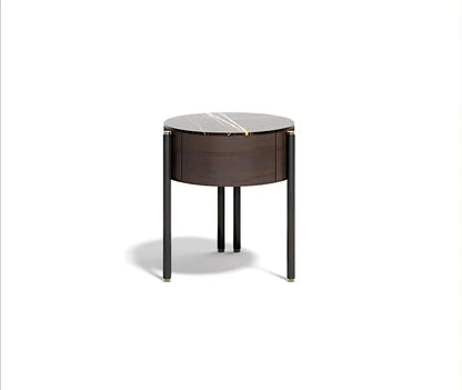 Marble Round Nightstand