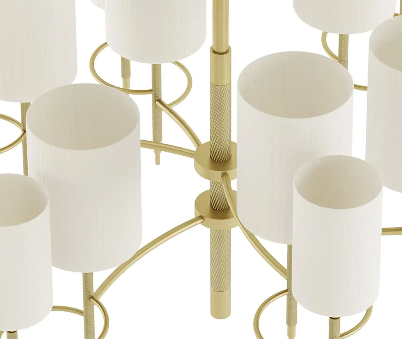 Silk Shade Chandelier