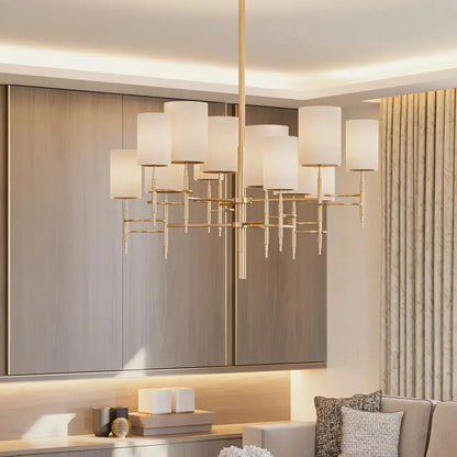 Silk Shade Chandelier