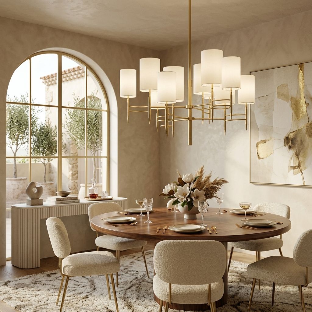 Silk Shade Chandelier