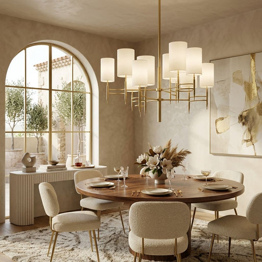 Silk Shade Chandelier