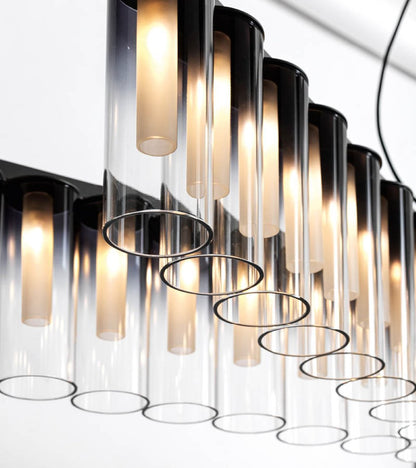 X-Shaped Glass Chandelier