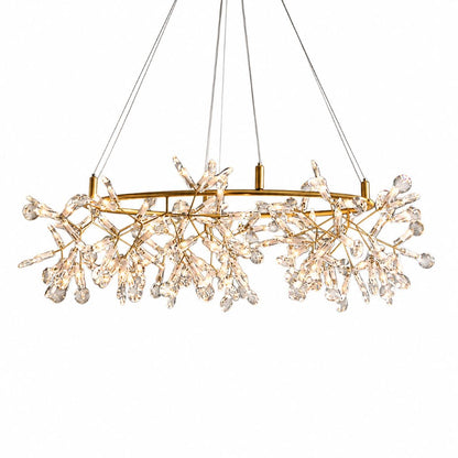 Modern Gold LED Chandelier