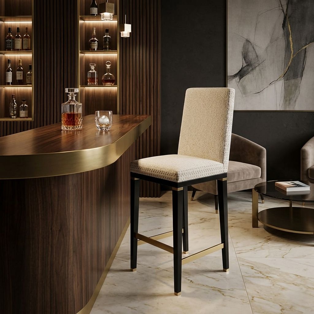 High Backrest Bar Stool