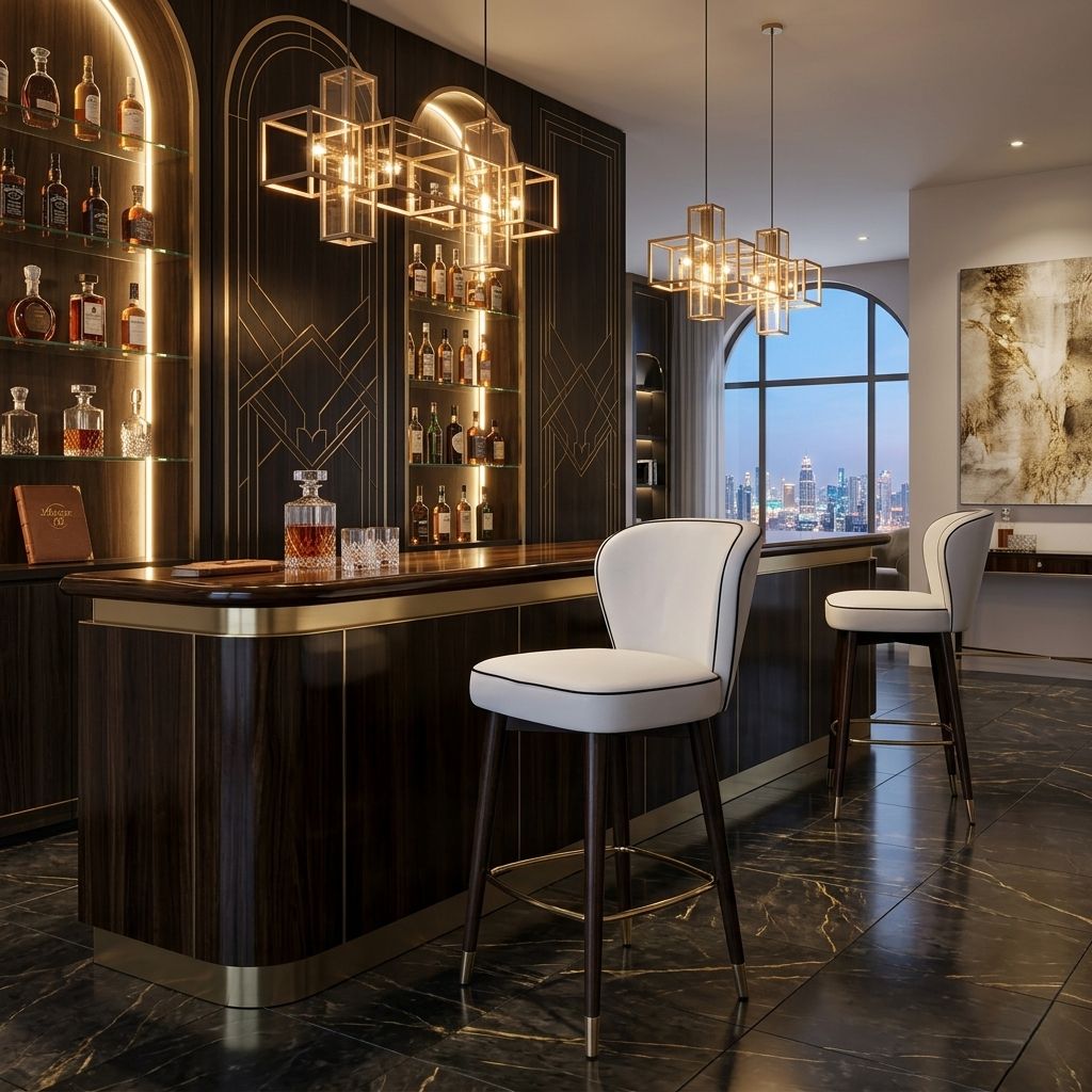 Classic Wooden Bar Stool
