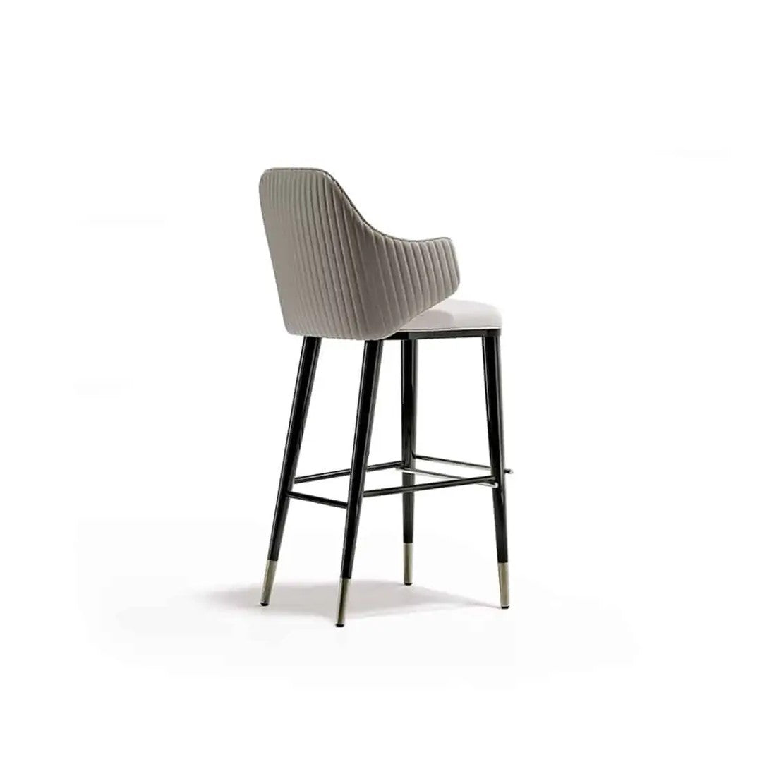 Fluted Back Bar Stool