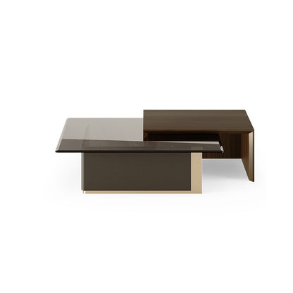 Glass Wood Table