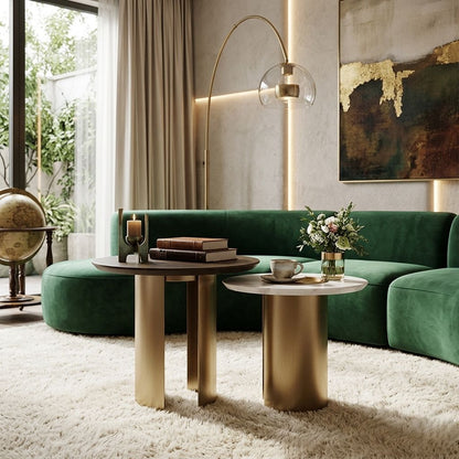 Geometric Brass Table