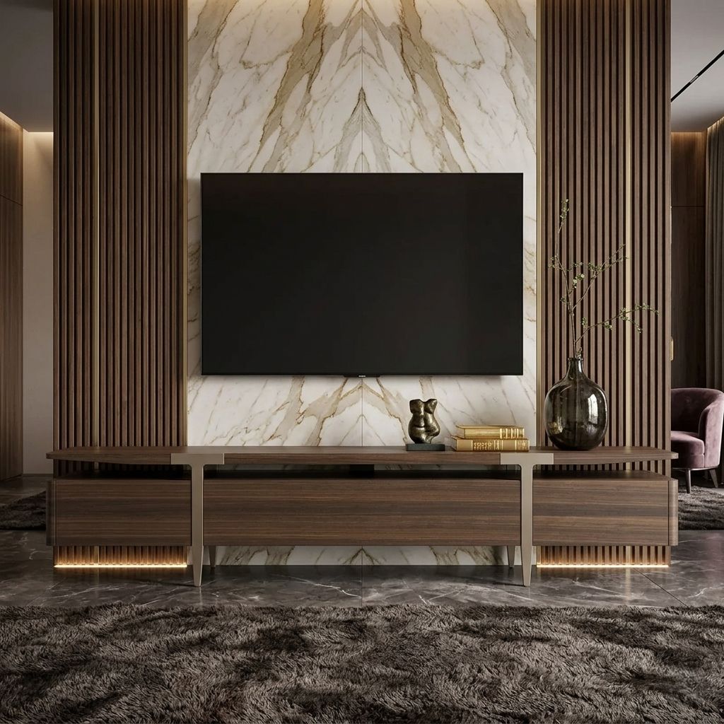 Dark Brown TV Unit