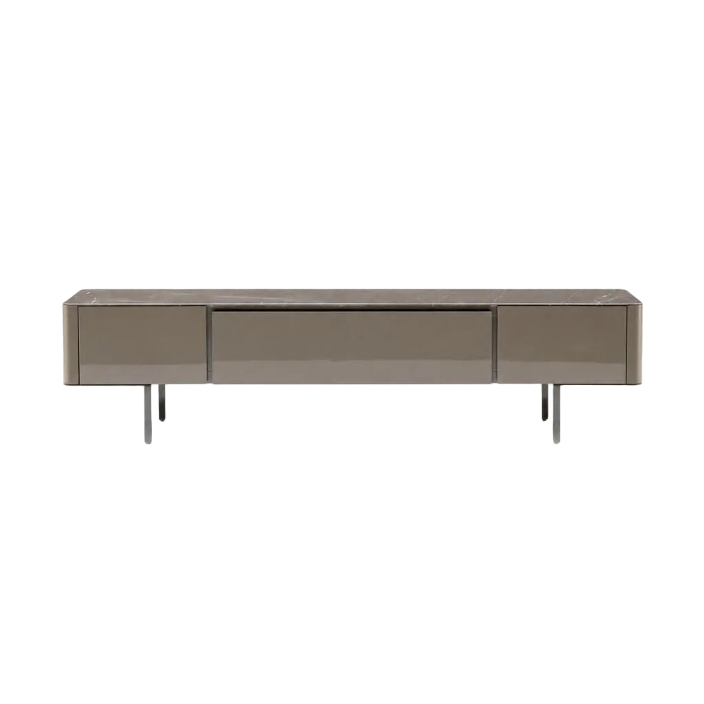 Wood Marble TV Unit